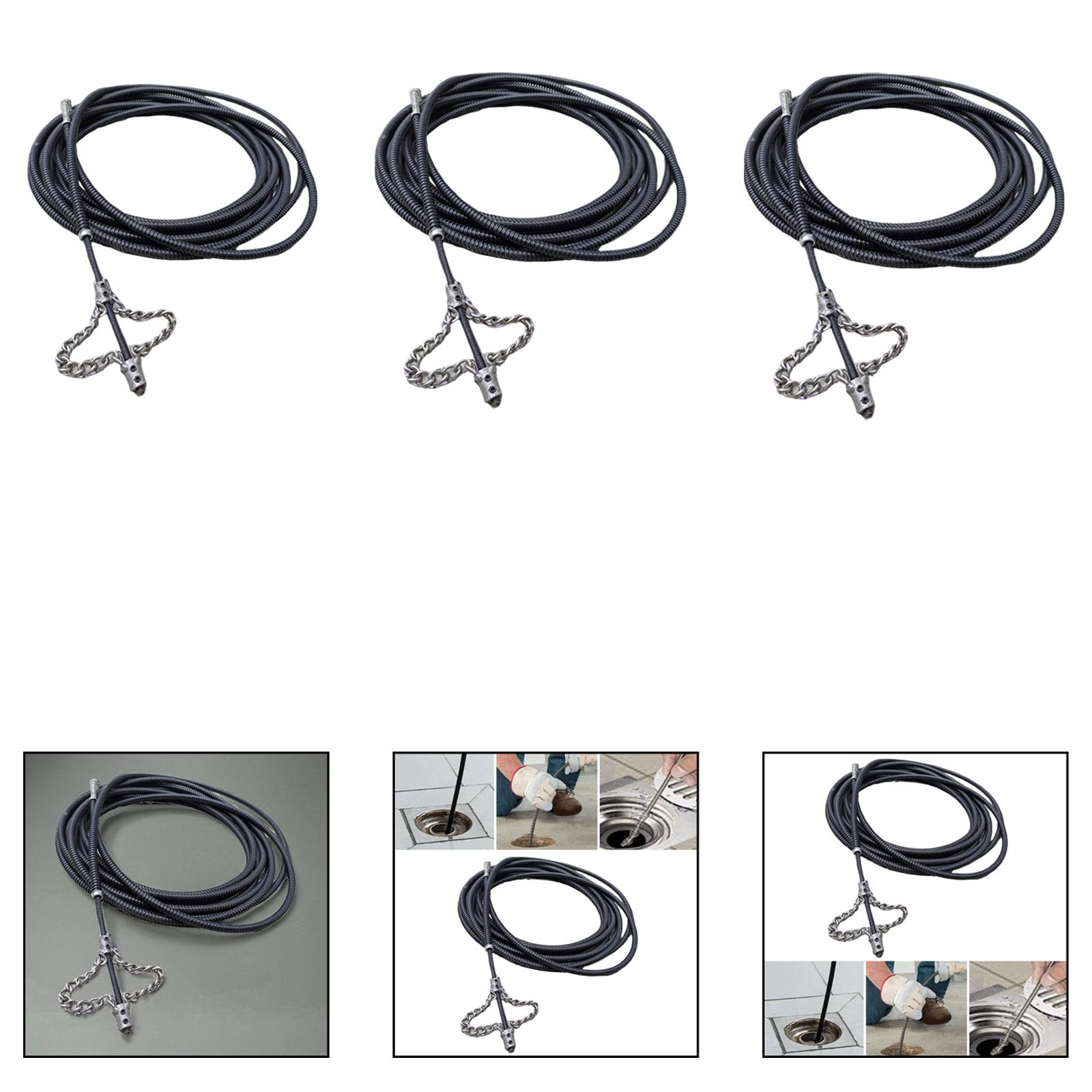 Drain Snake Flexible - Plumbing Snake Metal Drain Cleaner Flexible