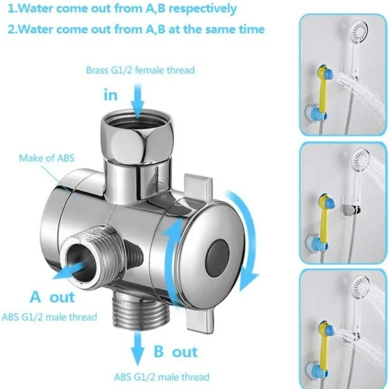  2/3 Way Adjustable Shower Di - Shower Valve Cartridge recension och pris