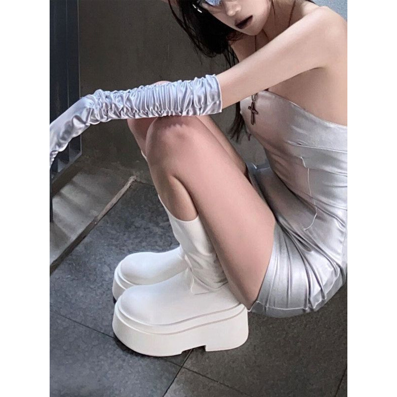 Thick soled long tube boots fo - Pipe Bending Spring recension och pris
