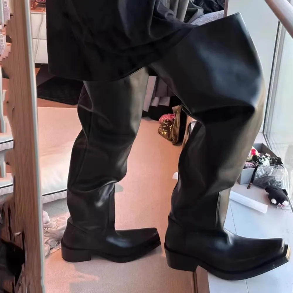 Black Riding Boots for Women M - Pipe Bending Spring recension och pris